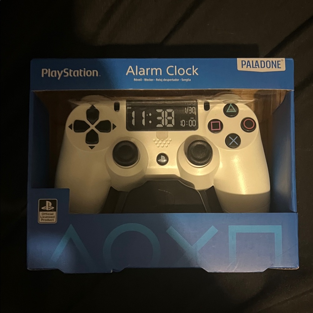 Sony White PlayStation Controller Alarm Clock